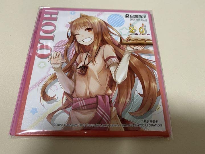 狼と香辛料　台湾角川　限定　色紙 Amazon.co.jp: 狼と香辛料 台湾角川限定品 ランダム配布 ミニ色紙 ホロ